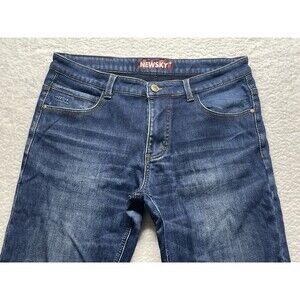 New Sky N&S Jeans Mens 34 Straight Leg Fleece Lined Rugged Cowboy Classic